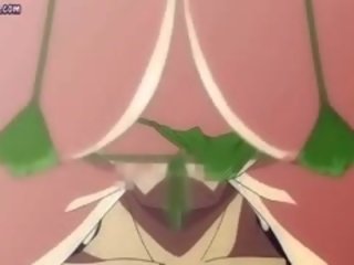 Piękne anime mamuśka ściera chuj z jej ogromny cycki