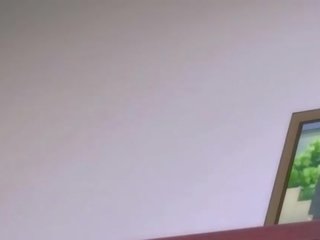 Rödhårig animen sweety masturberar