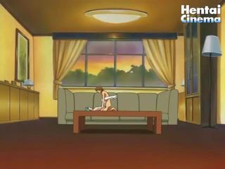 Himokas anime seductress saa hänen tiukka pillua naulattu päällä the pöytä