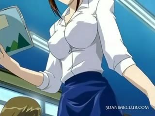 Anime sekolah guru dalam pendek skirt filem faraj