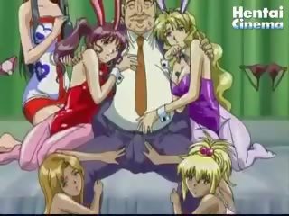 Beguiling hentai babes are ready to fuck this lemak businessman