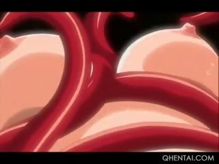 Hentai Teen goddess Gets Wrapped And Fucked By Tentacles