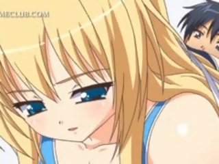 Sweet Hentai Blonde adolescent Eating member In stupendous Sixtynine