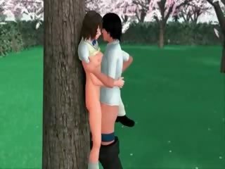 Dibujos animados 3d público sexo