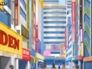 Rødhårete anime blir brystvorter gnidd