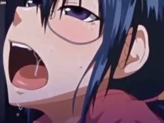 Mahiyain anime dalaga pagkuha licked at inilatag