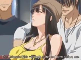 Big Titted Anime adult clip Slave Gets Nipples Pinched In Public