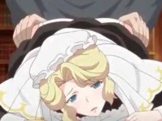 Anime pokojówka targanie męskość z jej ogromny cycuszki