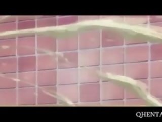 Hentai nastolatka pieprzony i sperma rozpylany w prysznic