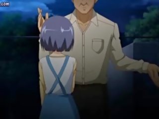 Anime cutie mendapat kecil payu dara disapu